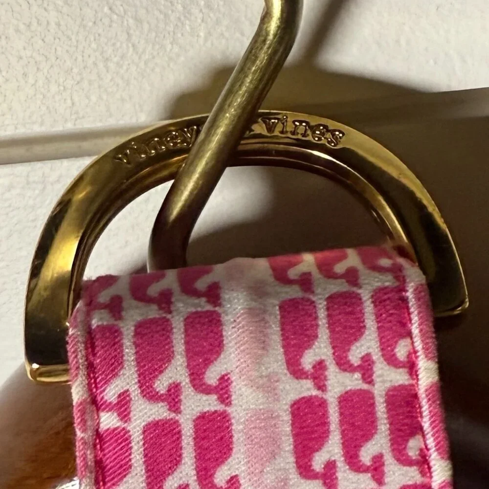 Vineyard Vines Women's Pink & White Belt Size Large